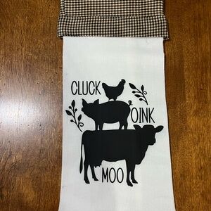 Farmhouse Animal Print Kitchen Towel